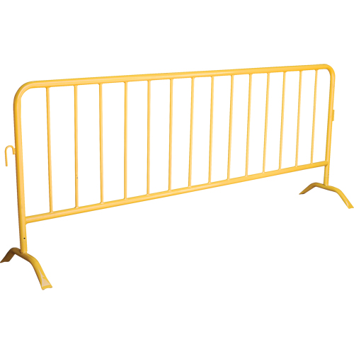 Barri&egrave;re portative, Emboîtables, 102" lo x 40" h, Jaune Trail Hammer and Bolt