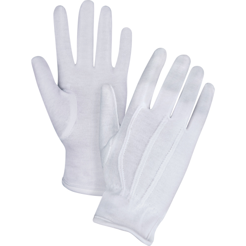 Parade/Waiter's Gloves, Cotton, Hemmed Cuff, Small Trail Hammer and Bolt