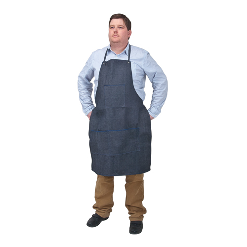 Apron, Cotton, 38" L x 28" W, Blue Trail Hammer and Bolt