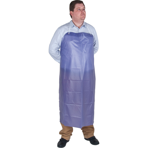 Lightweight Apron, Vinyl, 45" L x 36" W, Blue Trail Hammer and Bolt