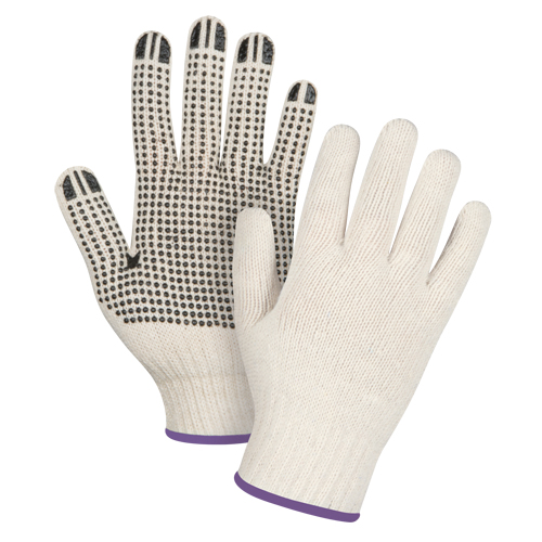 Gants l&eacute;gers tricot&eacute;s &agrave; pois, Poly/coton, Un c&ocirc;t&eacute;, Calibre 7, T-petit Trail Hammer and Bolt