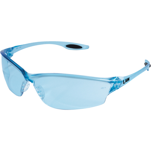 Lunettes de s&eacute;curit&eacute; Law 2, Lentille Bleu, Anti-&eacute;gratignures, ANSI Z87+ Trail Hammer and Bolt