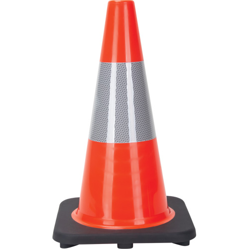 Traffic Cone, 18", Orange, 6" Reflective Collar(s) Trail Hammer and Bolt