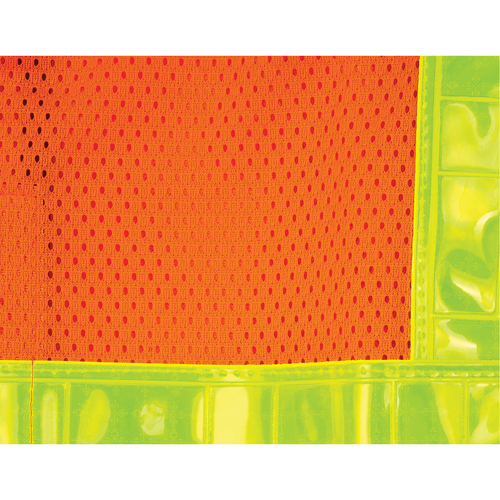 5-Point Tear-Away Traffic Safety Vest, High Visibility Orange, Medium, Polyester Trail Hammer and Bolt