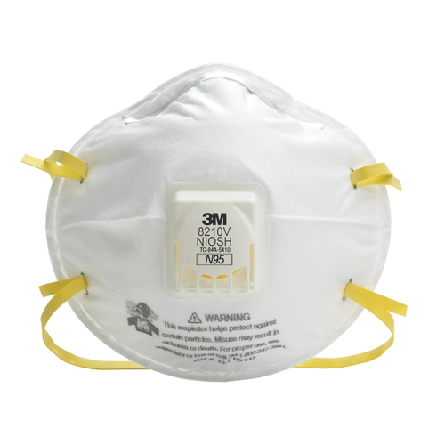 Respirateurs contre les particules 8210V, N95, Certifi&eacute; NIOSH Trail Hammer and Bolt