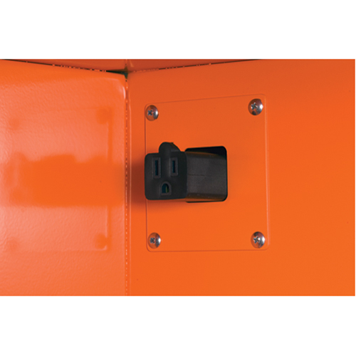 Armoires de rangement pour pr&eacute;paration aux situations d'urgence, Acier, 4 Tablettes, 65" h x 43" la x 18" P, Orange Trail Hammer and Bolt