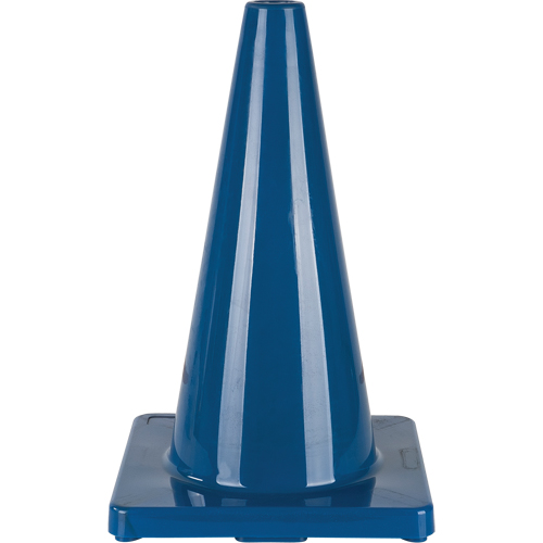C&ocirc;ne de couleur pour la signalisation, 18", Bleu Trail Hammer and Bolt
