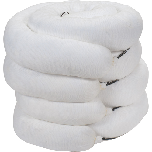 Barrage absorbant, Huile seulement, 10' lo x 8" la, Absorption 40 gal., 4 /pqt Trail Hammer and Bolt