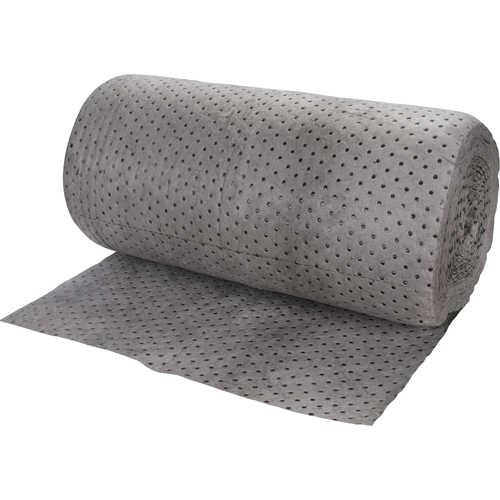 Rouleaux absorbants li&eacute;s de premi&egrave;re qualit&eacute;, Poids moyen, 150' lo x 30" la, Absorption 40 gal. Trail Hammer and Bolt
