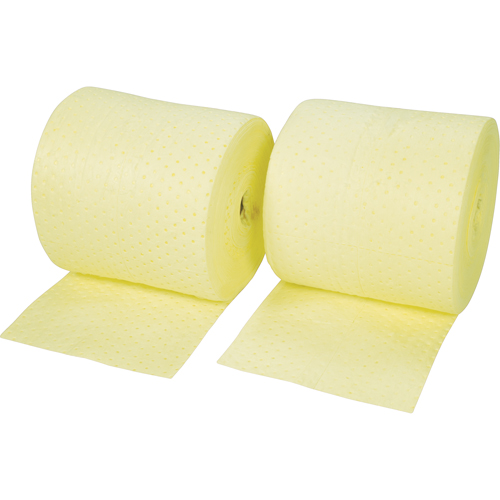 Rouleaux absorbants li&eacute;s de premi&egrave;re qualit&eacute;, Poids moyen, 150' lo x 15" la, Absorption 20 gal. Trail Hammer and Bolt