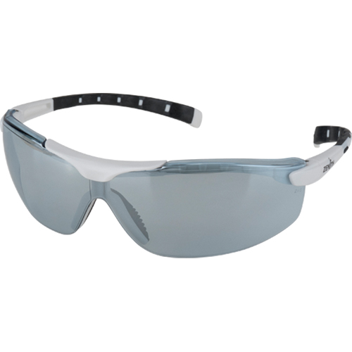 Lunettes de s&eacute;curit&eacute; s&eacute;rie Z1500, Lentille Miroir int&eacute;rieur/ext&eacute;rieur, Anti-&eacute;gratignures, R&eacute;pond ou surpasse la norme CSA Z94.3 Trail Hammer and Bolt