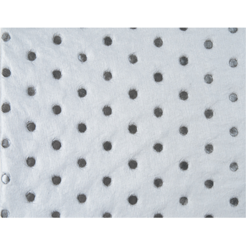 Industrial-Grade Fine Fibre Sorbent Pads, Oil Only, 15" x 17", 40 gal. Absorbancy Trail Hammer and Bolt