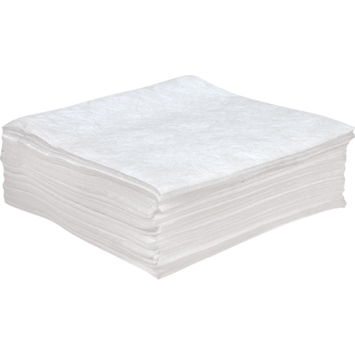 Premium Anti Static Sorbent Pads, Oil Only, 30" x 30", 55 Gal. Absorbancy Trail Hammer and Bolt