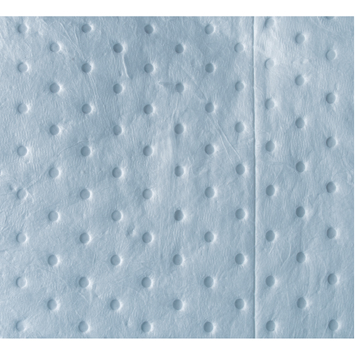Feuilles absorbantes bleues li&eacute;es de premi&egrave;re qualit&eacute;, Huile seulement, 15" x 18", 30 gal. d'absorption Trail Hammer and Bolt