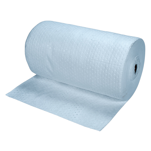 Rouleaux absorbants li&eacute;s bleus de premi&egrave;re qualit&eacute;, Poids moyen, 150' lo x 30" la, Absorption 40 gal. Trail Hammer and Bolt