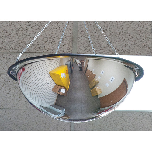 Miroir en d&ocirc;me 360°, D&ocirc;me complet, Dessus ouvert, Diam&egrave;tre 20" Trail Hammer and Bolt