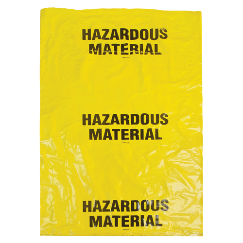Hazardous Waste Bags, Infectious Waste, 60" L x 36" W, 208.2 L (55 Gal.) Capacity Trail Hammer and Bolt