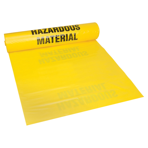 Hazardous Waste Bags, Infectious Waste, 60" L x 36" W, 208.2 L (55 Gal.) Capacity Trail Hammer and Bolt