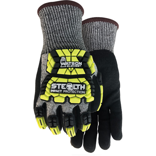 Gants antichocs Stealth Hellcat, Petit, Paume en PEHP, Poignet Poignet en tricot Trail Hammer and Bolt
