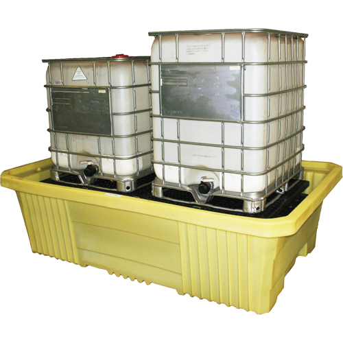 Double IBC 4000i Without Drain, 750 US gal. Spill Capacity, 113" x 71" x 32" Trail Hammer and Bolt