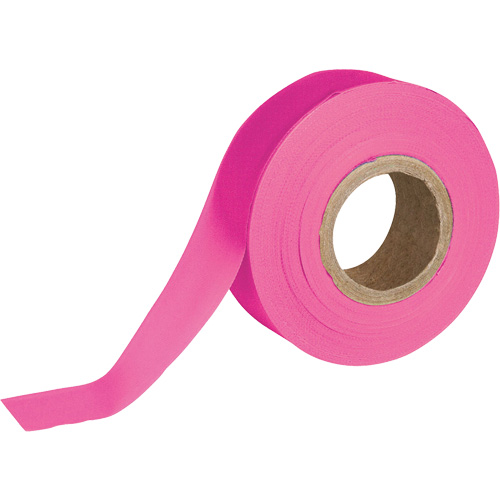 Ruban pour signalisation, 1,188" la x 150' lo, Rose fluorescent Trail Hammer and Bolt