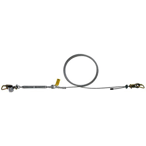 SecuraSpan HLL Lifeline Assembly, Galvanized Cable Trail Hammer and Bolt