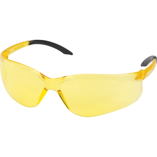 Z2400 Series Safety Glasses, Amber Lens, Anti-Scratch, ANSI Z87+/Meets/Exceeds CSA Z94.3 Trail Hammer and Bolt