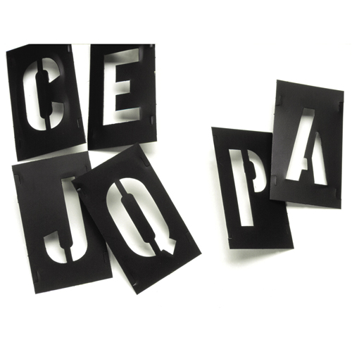 Plastic Interlocking Stencils, Pictogram, 2" Trail Hammer and Bolt
