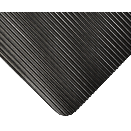 Tapis KleenSweep No 391, Couloir, 2' x 105' x 1/8", Noir Trail Hammer and Bolt