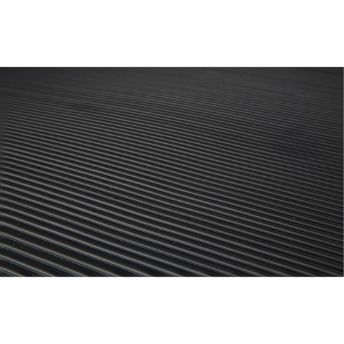 Tapis KleenSweep No 391, Couloir, 2' x 105' x 1/8", Noir Trail Hammer and Bolt