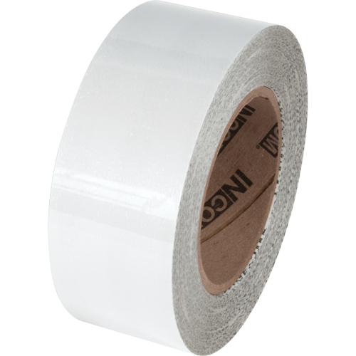 Tuff Mark&reg; Floor Marking Tape, 2" x 100', Polyester, White Trail Hammer and Bolt