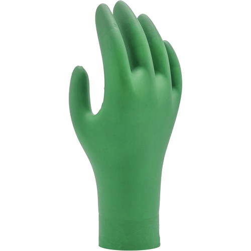 Gants biod&eacute;gradables 6110PF, T-petit, Nitrile, 4 mils, Sans poudre, Vert Trail Hammer and Bolt