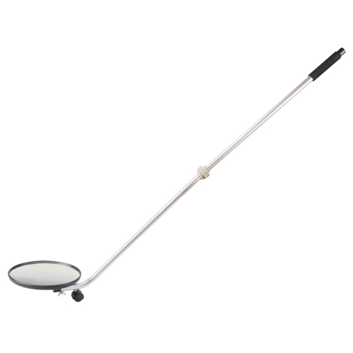 Miroir d'inspection, 8,5" dia, Ronde, Poign&eacute;e 47" Trail Hammer and Bolt
