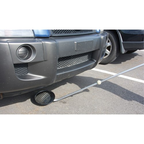 Miroir d'inspection, 8,5" dia, Ronde, Poign&eacute;e 47" Trail Hammer and Bolt