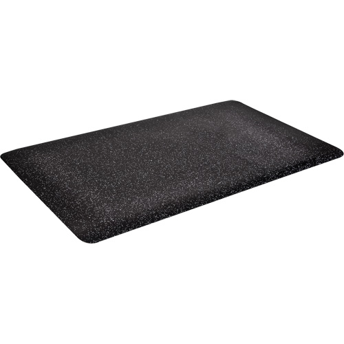 Tapis Foodmaster WD, Lisse, 4' x 4' x 9/16", Noir, Mousse de vinyle Trail Hammer and Bolt