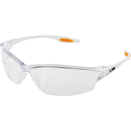 Law&reg; 2 Safety Glasses, Clear Lens, ANSI Z87+ Trail Hammer and Bolt