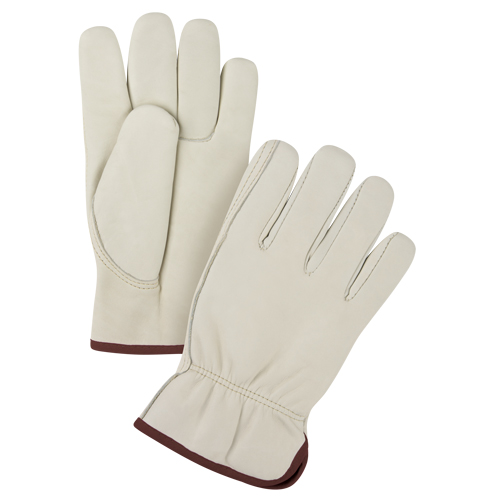 Gants de conducteur de premi&egrave;re qualit&eacute;, Grand, Paume en Cuir fleur de vache Trail Hammer and Bolt