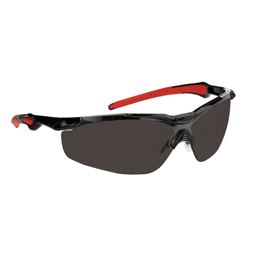 Lunettes de s&eacute;curit&eacute; s&eacute;rie Hawk Dynamic, Lentille Fum&eacute;e, Antibu&eacute;e, ANSI Z87+/R&eacute;pond ou surpasse la norme CSA Z94.3 Trail Hammer and Bolt