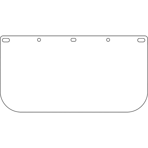 Dynamic Faceshield Visor Window, PETG, Clear Tint Trail Hammer and Bolt