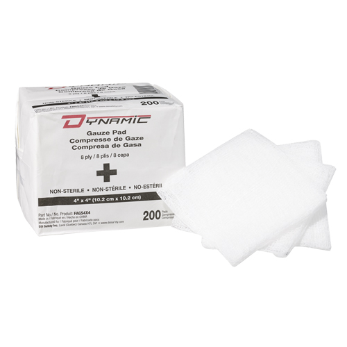 &eacute;ponge de gaze Dynamic, Tampon, 4" lo x 4" la, Dispositif m&eacute;dical Classe 1 Trail Hammer and Bolt