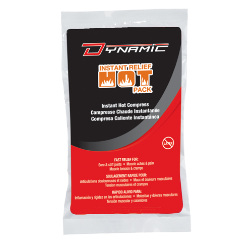 Dynamic Instant Compress, Hot, Single Use, 6" x 10" Trail Hammer and Bolt