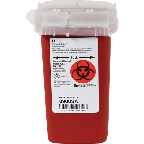 Dynamic Phlebotomy Sharps&reg; Container, 1 L Capacity Trail Hammer and Bolt
