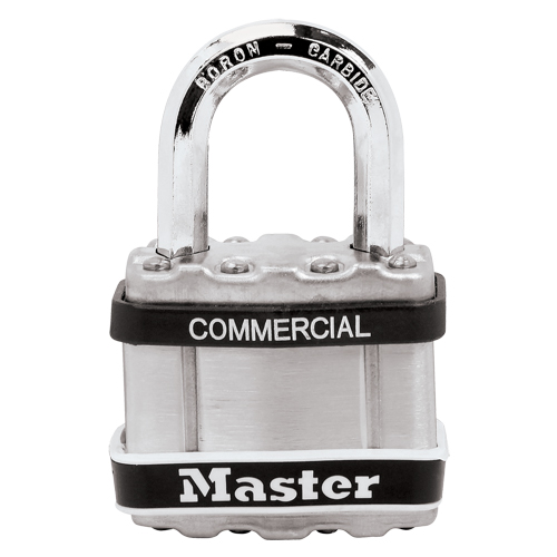 Cadenas lamin&eacute;, Argent, Cl&eacute;s diff&eacute;rentes, Acier lamin&eacute;, Largeur de 1-3/4" Trail Hammer and Bolt