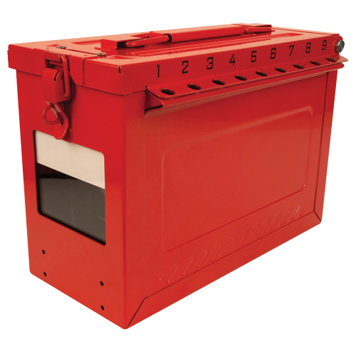 Large Group Lock Box, Red Trail Hammer and Bolt