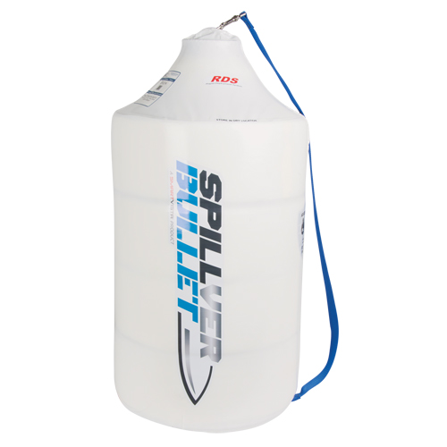 Spillver Bullet Boom, Oil Only, 100' L x 5" W, 28 gal. Absorbancy Trail Hammer and Bolt