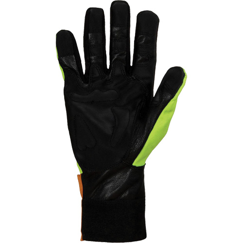 Gants pour scie &agrave; chaîne haute visibilit&eacute; Endura, Taille Grand/9, Paume Ch&egrave;vre Trail Hammer and Bolt