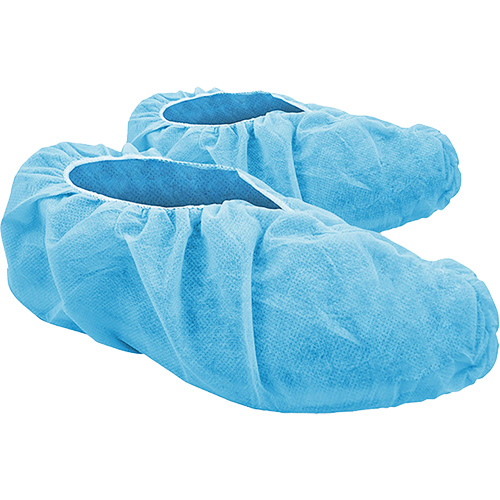 CoverMe Disposable Shoe Covers, Large, Polypropylene, Blue Trail Hammer and Bolt