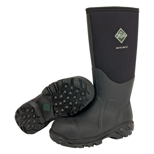 Bottes de travail pour les conditions extr&ecirc;mes Arctic Pro, Caoutchouc, Embout Acier, Pointure 8, Semelle R&eacute;sistant aux perforations Trail Hammer and Bolt