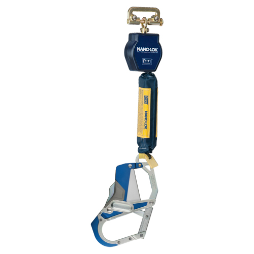 Nano-Lok Self-Retracting Lifeline, 6', Web, Stationary Trail Hammer and Bolt
