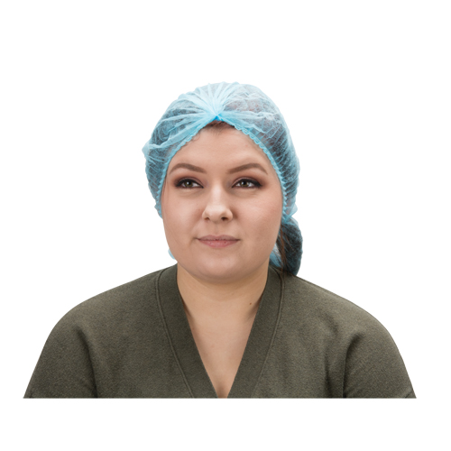 Bonnet bouffant pliss&eacute;, Polypropyl&egrave;ne, 21", Bleu Trail Hammer and Bolt